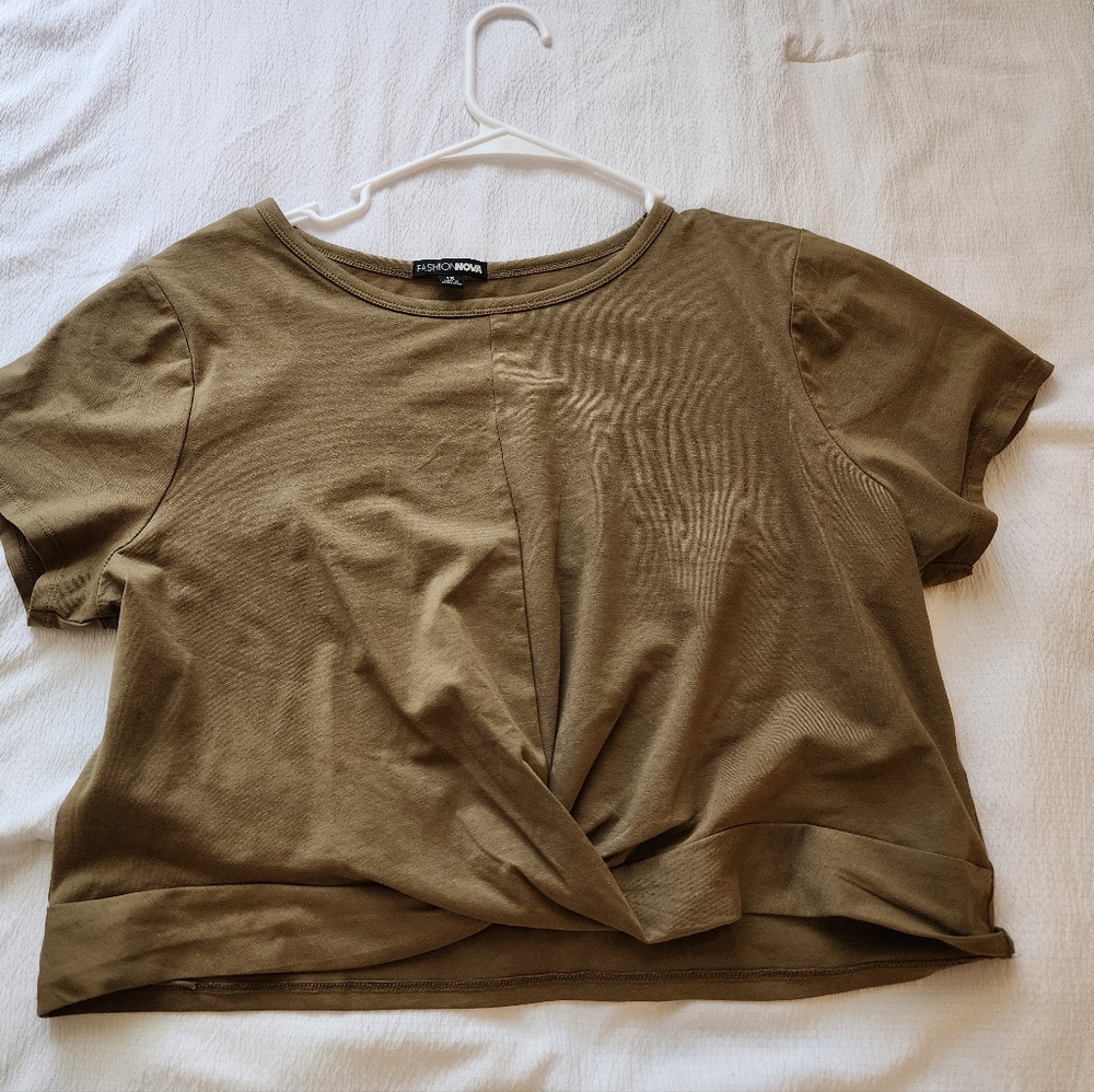 Twisted crop top